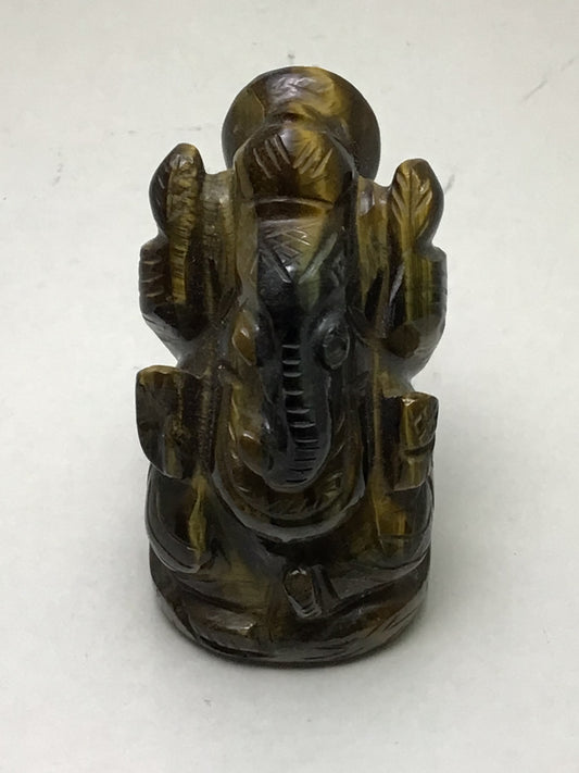 Gold Tiger Eye Ganesha