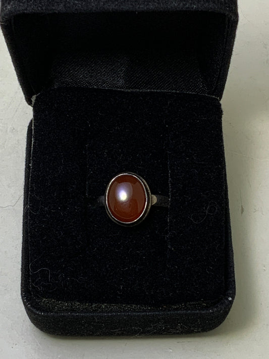 Carnelian Sterling Silver Rings