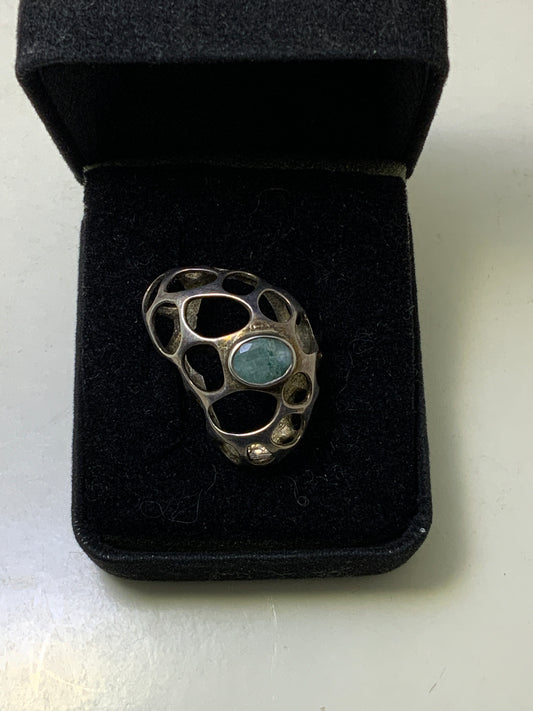 Green Aventurine Sterling Silver Ring