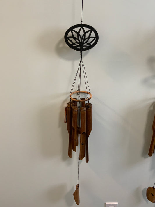 Bamboo Windchime with Lotus