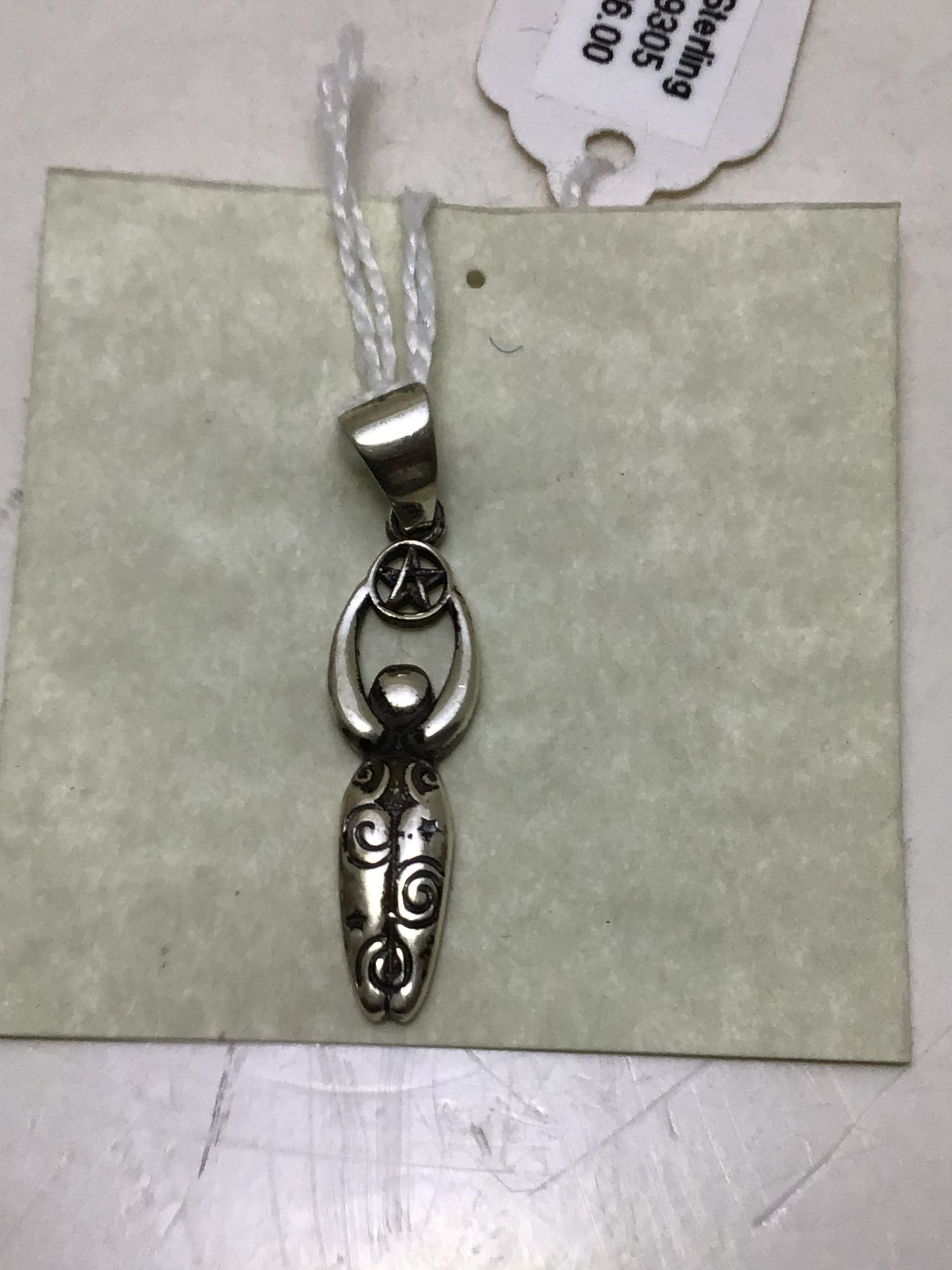 Earth Goddess Pendant with Pentacle