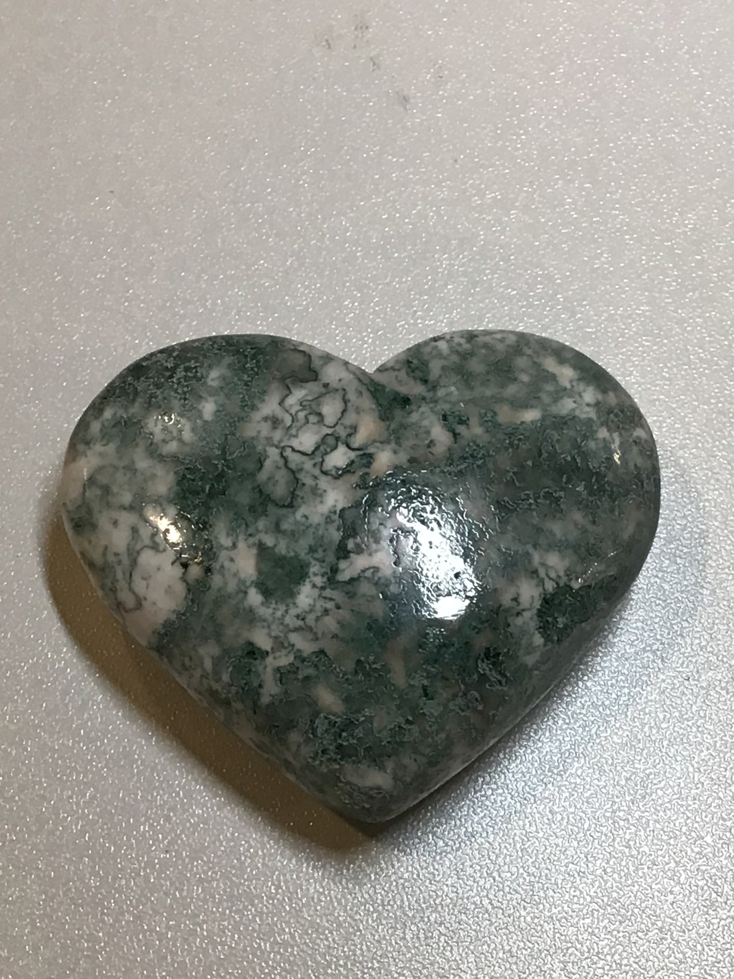 Green Stilbite Heart