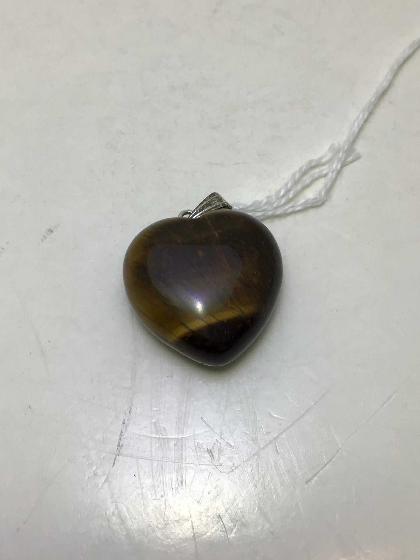 Tiger Eye Heart Pendant