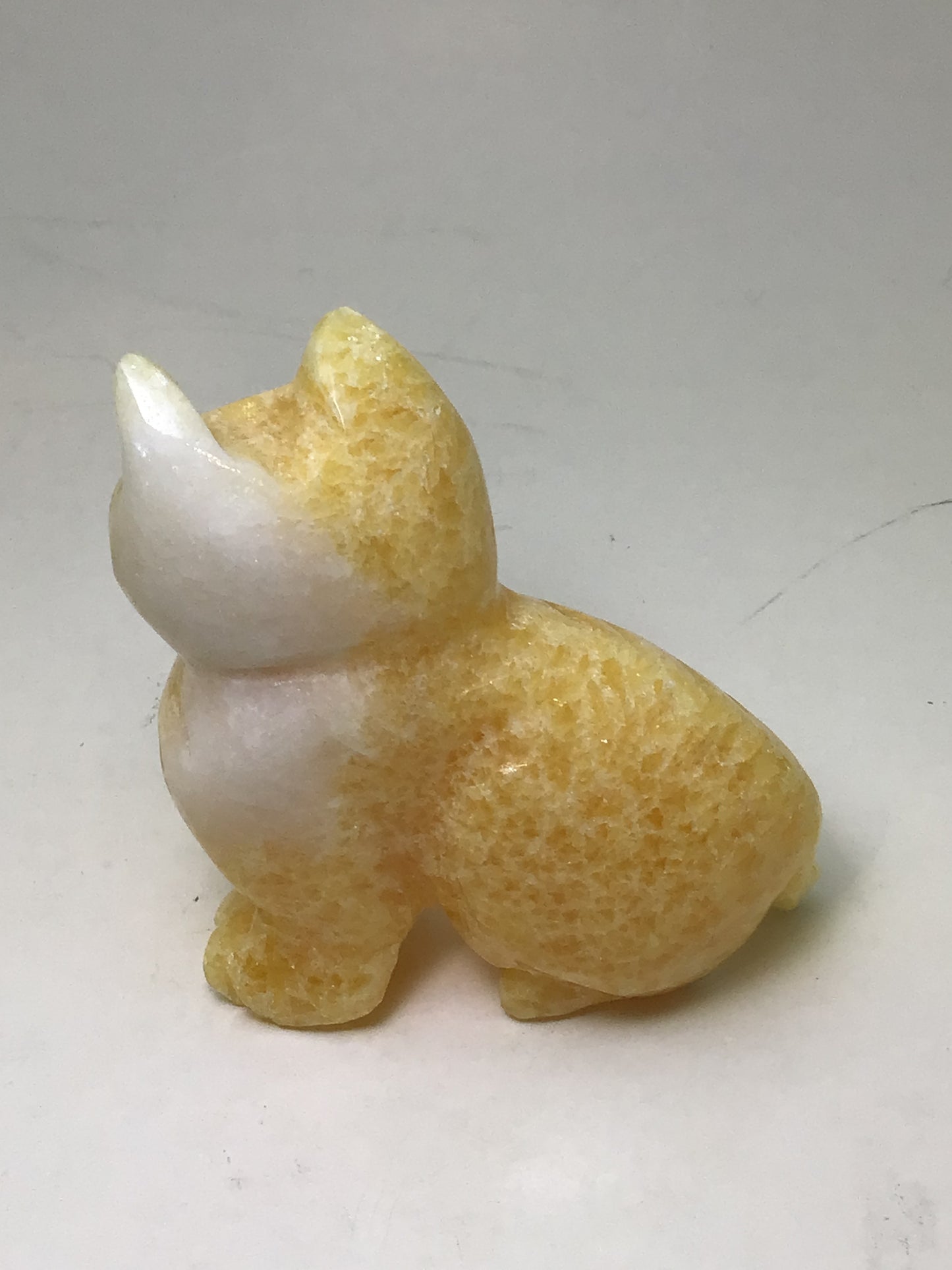 Honey Calcite Cat