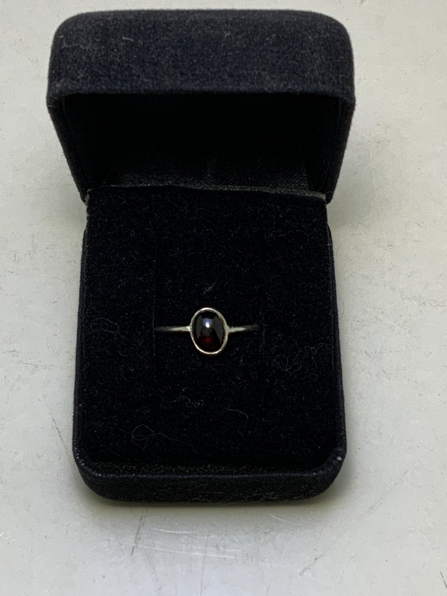 Garnet Sterling Silver Rings