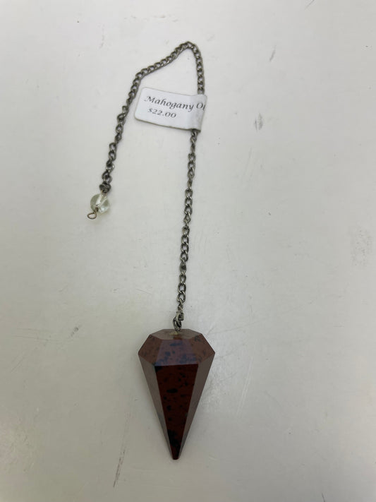 Mahogany Obsidian Pendulum