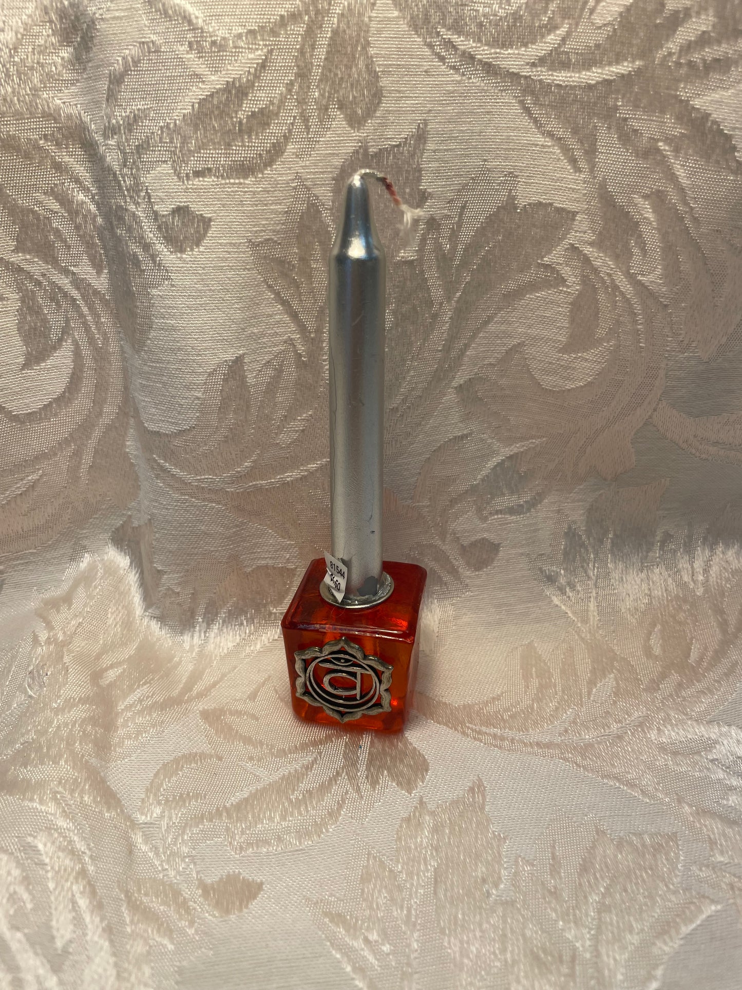 Glass Cube Chakra Candle Holder