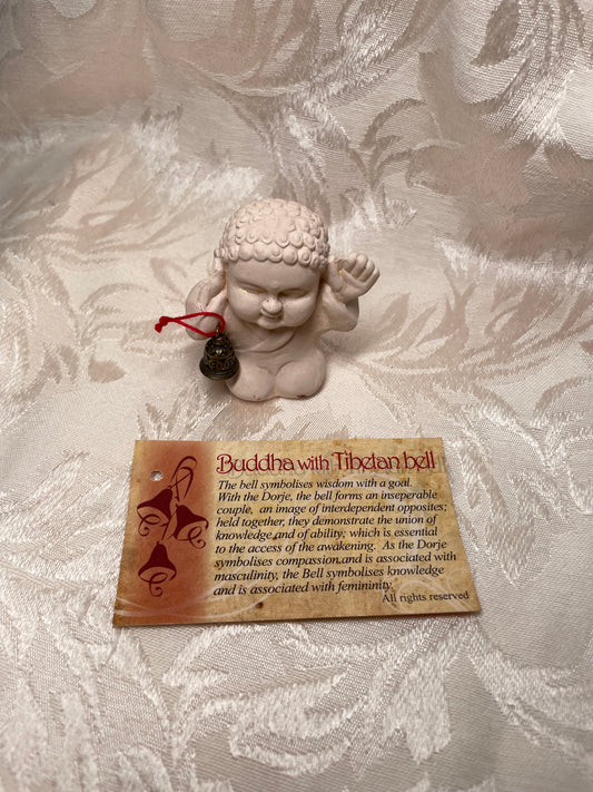 Buddha with Tibetan Bell Statue