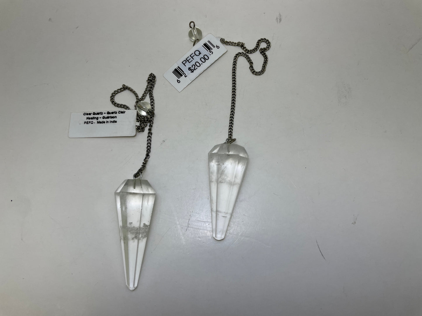 Clear Quartz Pendulum