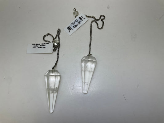 Clear Quartz Pendulum