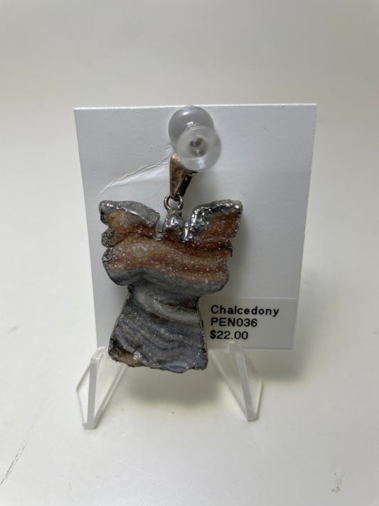 Blue Chalcedony Pendant