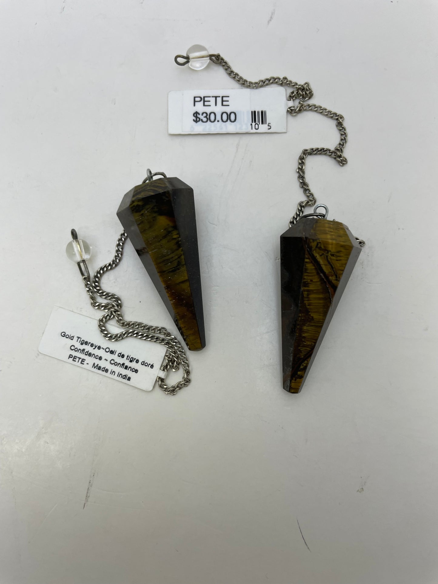 Gold Tiger Eye Pendulum