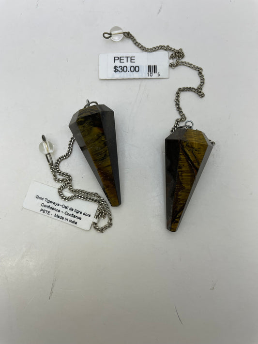 Gold Tiger Eye Pendulum