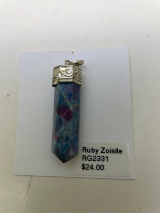 Ruby Zoisite Pendant