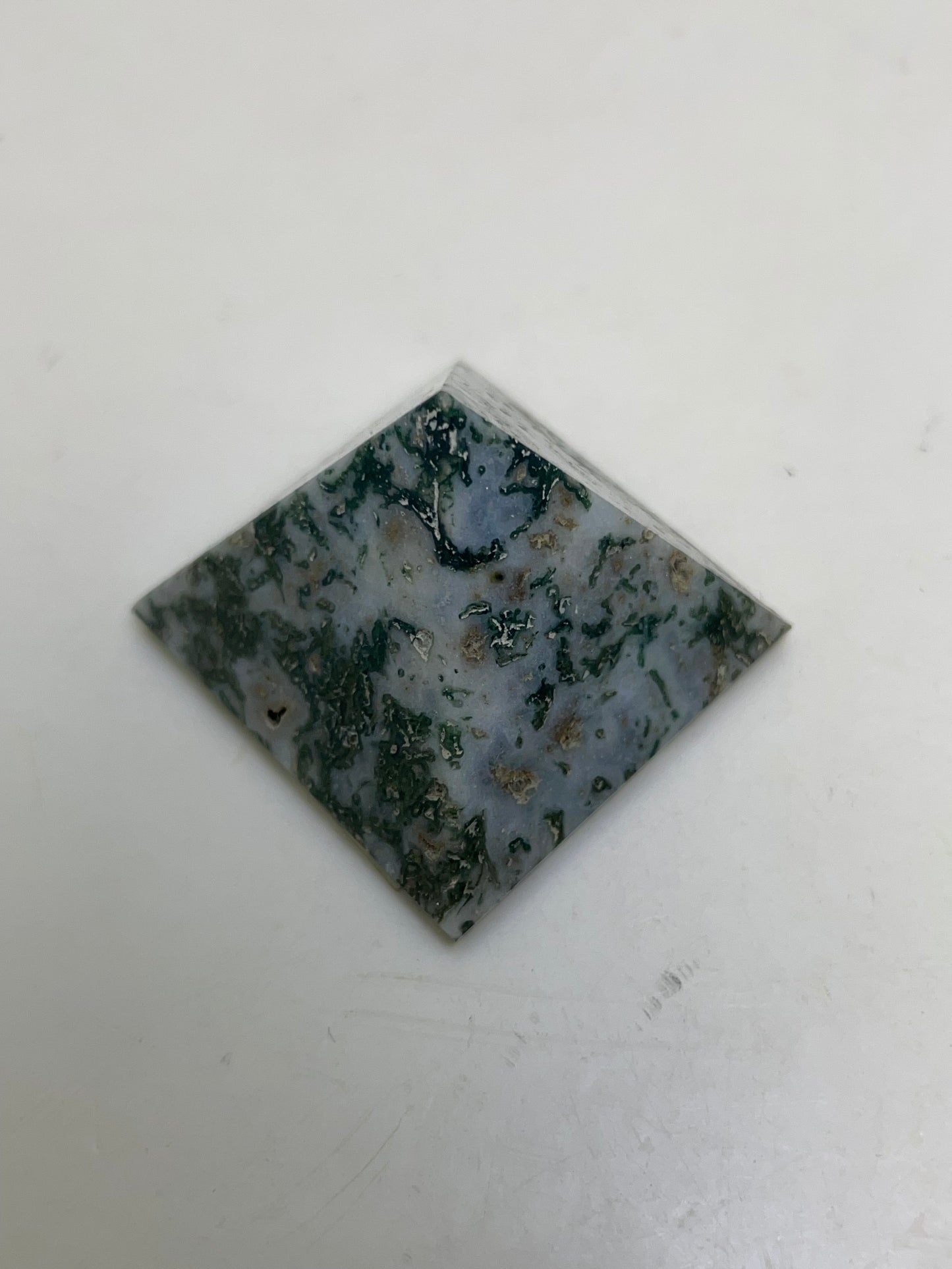 Green Moss Agate Pyramid