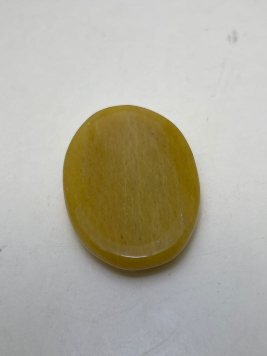 Honey Calcite Thumb Stone