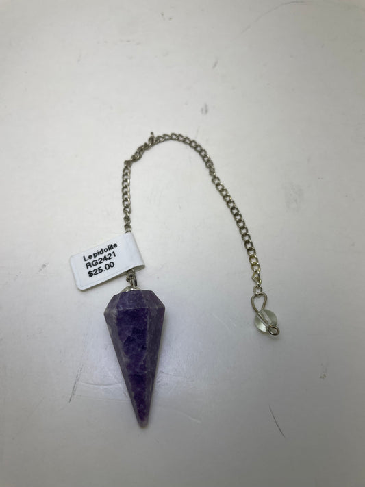 Lepidolite Pendulum