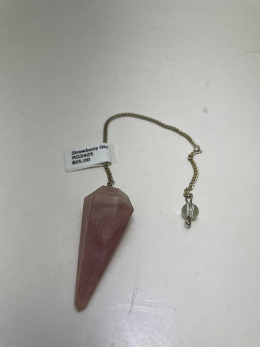 Strawberry Quartz Pendulum