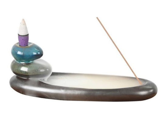 Ceramic Incense Holder/Backflow - Zen