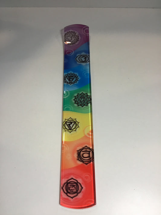 Glass Chakra Balancing Incense Holder