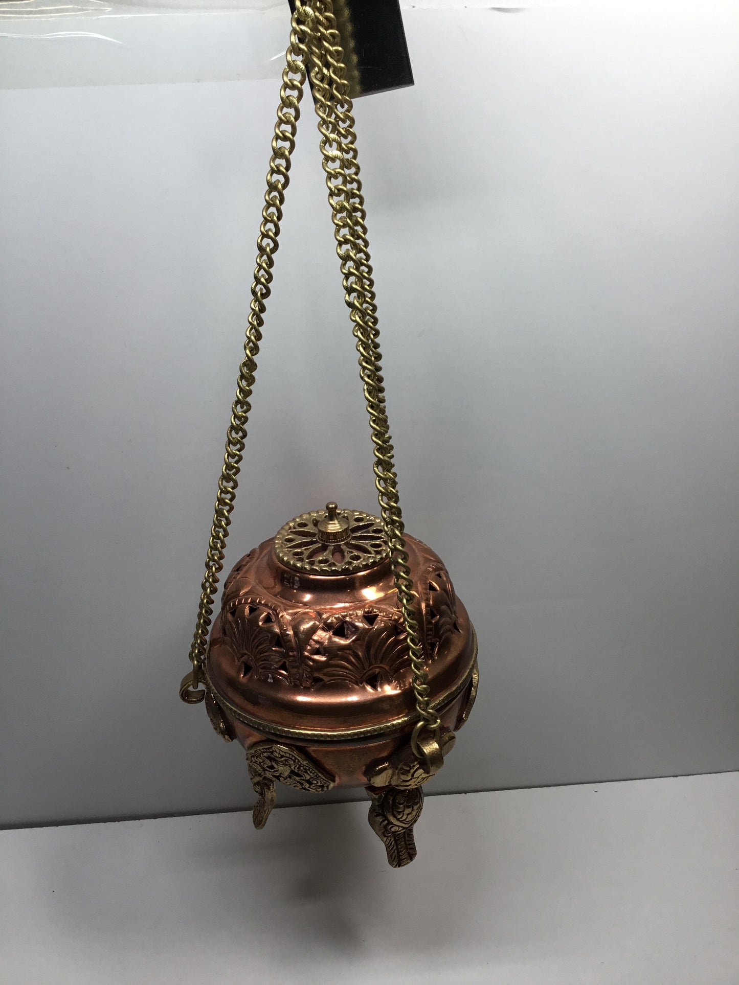 Brass & Copper Hanging Incense Holder