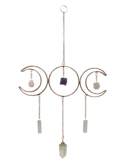 Triple Moon Metal Wall Hanging